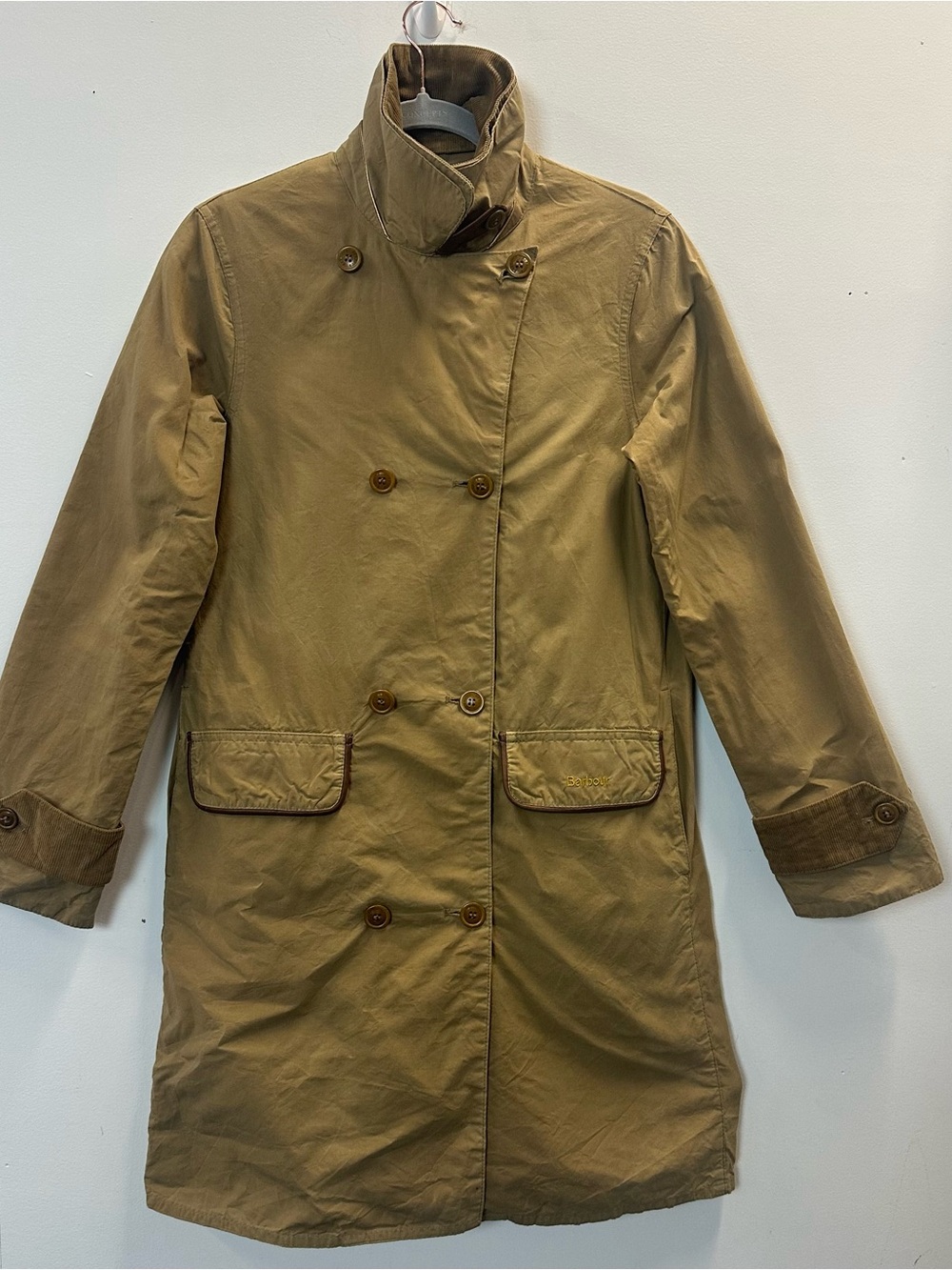 Barbour Re-Engineered Hayden Sand Trench Coat UK8 US4